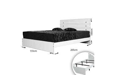 Bielany Sängram 155x205 cm - Vit - Möbler - Sovrum - Sängram & sängstomme