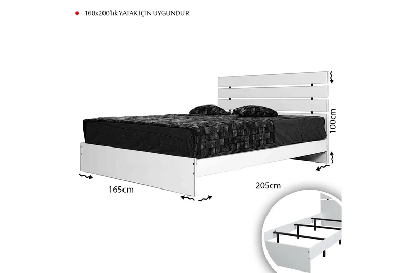 Bielany Sängram 165x205 cm - Natur - Möbler - Sovrum - Sängram & sängstomme