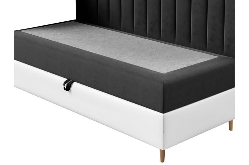 Boisdale Sängram 100x200 cm Blå/Vit - Möbler - Sovrum - Sängram & sängstomme