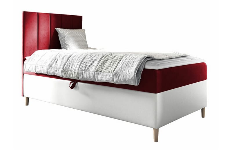 Boisdale Sängram 100x200 cm Röd/Vit - Möbler - Sovrum - Sängram & sängstomme