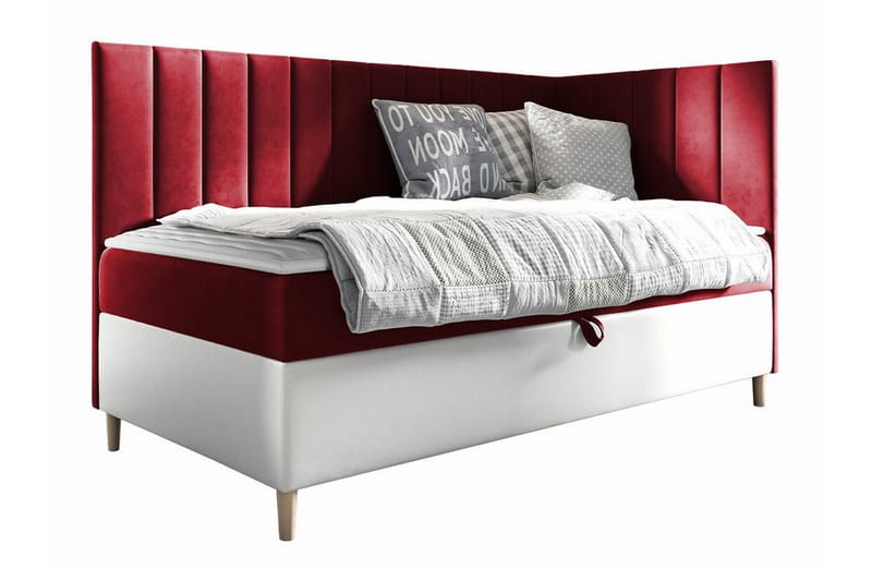 Boisdale Sängram 100x200 cm Röd/Vit - Möbler - Sovrum - Sängram & sängstomme