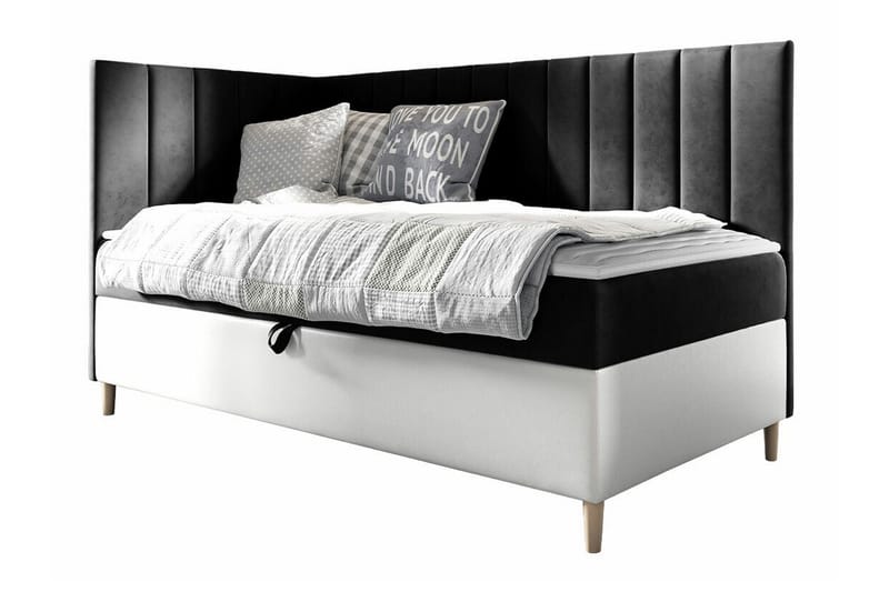 Boisdale Sängram 100x200 cm Svartvit - Möbler - Sovrum - Sängram & sängstomme