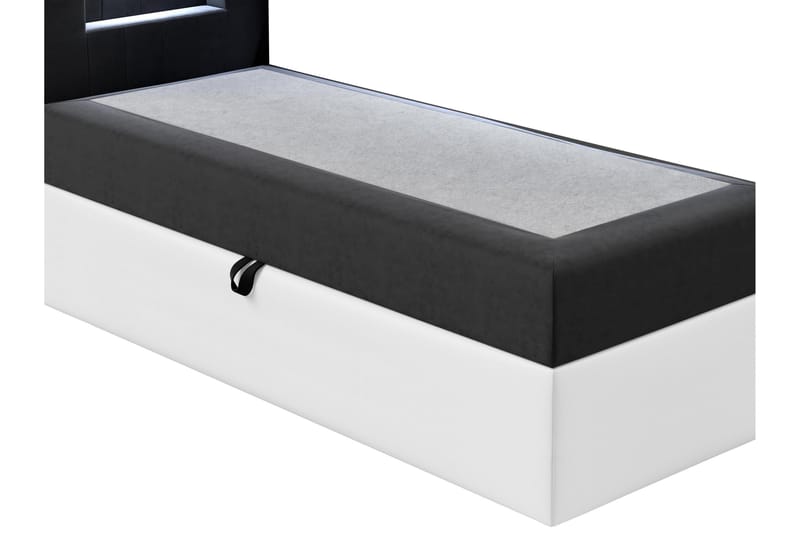 Boisdale Sängram 100x200 cm Vit/Grå - Möbler - Sovrum - Sängram & sängstomme