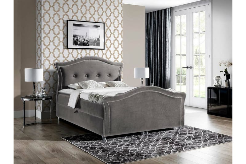 Boisdale Sängram 120x200 cm Mörkgrå - Möbler - Sovrum - Sängram & sängstomme