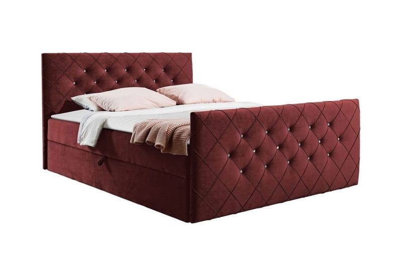 Boisdale Sängram 120x200 cm Röd - Möbler - Sovrum - Sängram & sängstomme
