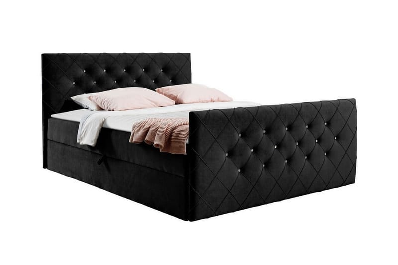Boisdale Sängram 120x200 cm Svart - Möbler - Sovrum - Sängram & sängstomme