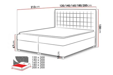 Boisdale Sängram 120x200 cm - Möbler - Sovrum - Sängram & sängstomme