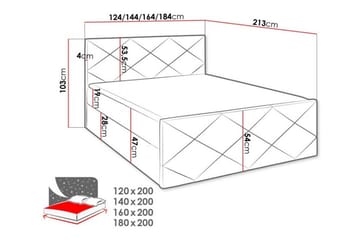 Boisdale Sängram 120x200 cm - Möbler - Sovrum - Sängram & sängstomme