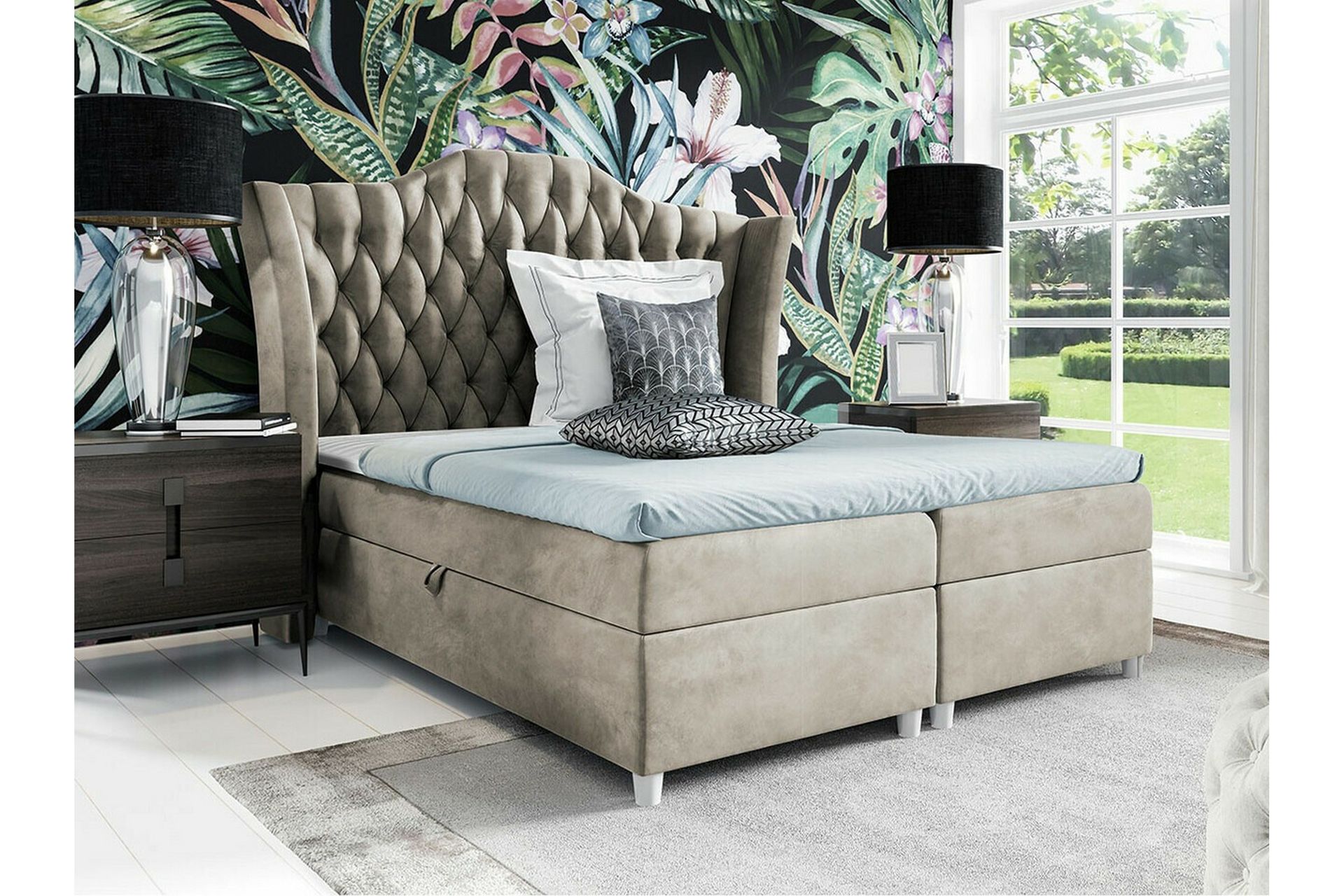 Boisdale Sängram 140x200 cm Beige/Ljusbeige - Möbler - Sovrum - Sängram & sängstomme