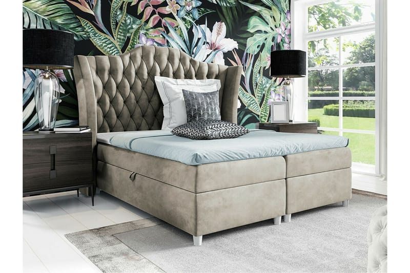 Boisdale Sängram 140x200 cm Beige/Ljusbeige - Möbler - Sovrum - Sängram & sängstomme