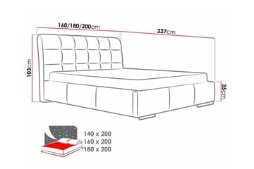 Boisdale Sängram 140x200 cm - Möbler - Sovrum - Sängram & sängstomme