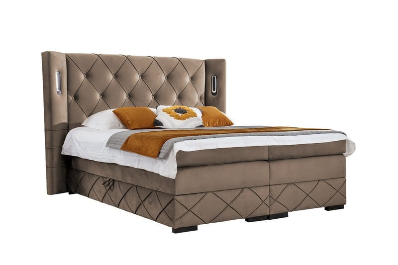 Boisdale Sängram 160x200 cm Brun - Möbler - Sovrum - Sängram & sängstomme