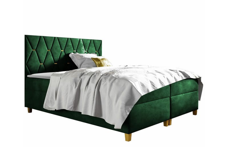 Boisdale Sängram 160x200 cm Mörkgrön - Möbler - Sovrum - Sängram & sängstomme