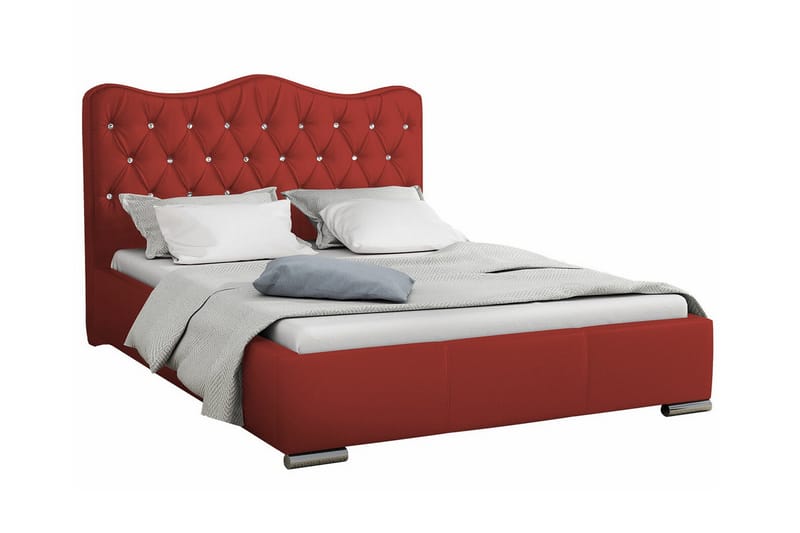 Boisdale Sängram 160x200 cm Röd - Möbler - Sovrum - Sängram & sängstomme