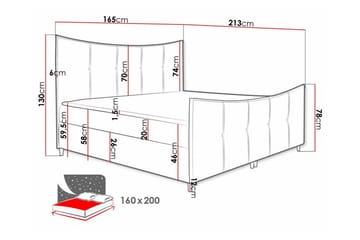 Boisdale Sängram 160x200 cm - Möbler - Sovrum - Sängram & sängstomme
