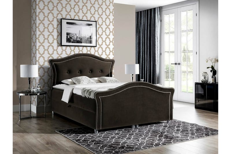 Boisdale Sängram 180x200 cm Mörkbrun - Möbler - Sovrum - Sängram & sängstomme
