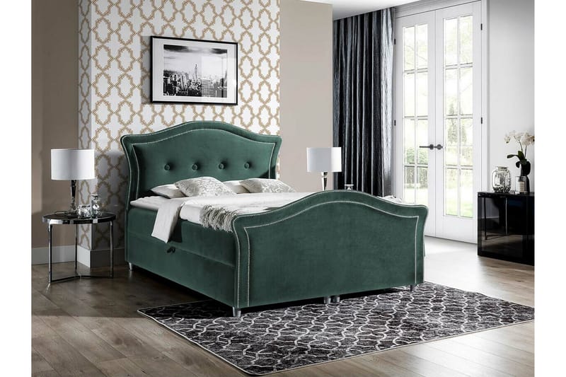 Boisdale Sängram 180x200 cm Mörkgrön - Möbler - Sovrum - Sängram & sängstomme