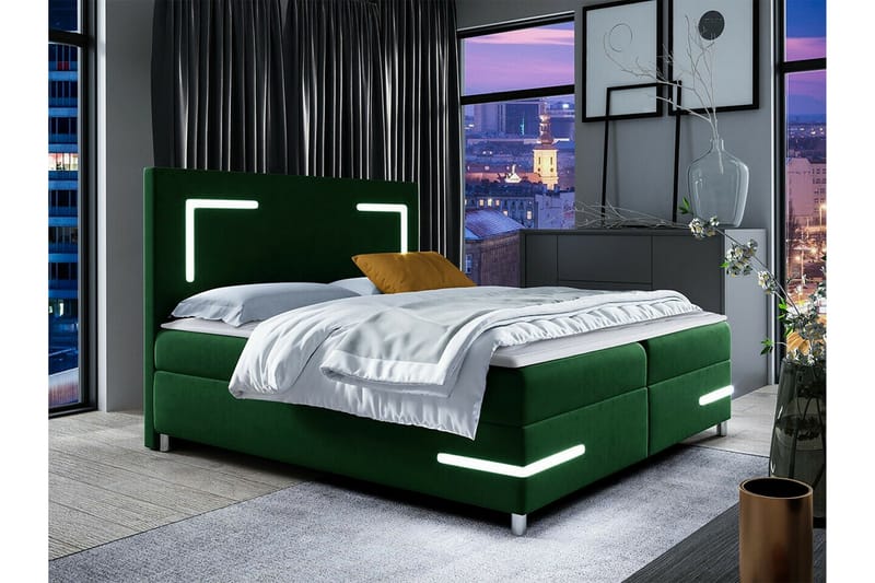 Boisdale Sängram 180x200 cm Mörkgrön - Möbler - Sovrum - Sängram & sängstomme