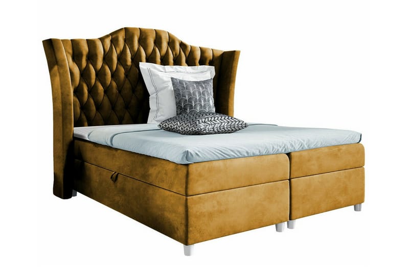 Boisdale Sängram 180x200 cm Mörkgul - Möbler - Sovrum - Sängram & sängstomme
