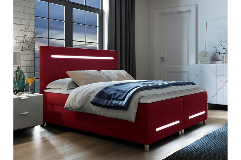 Boisdale Sängram 180x200 cm Röd - Möbler - Sovrum - Sängram & sängstomme