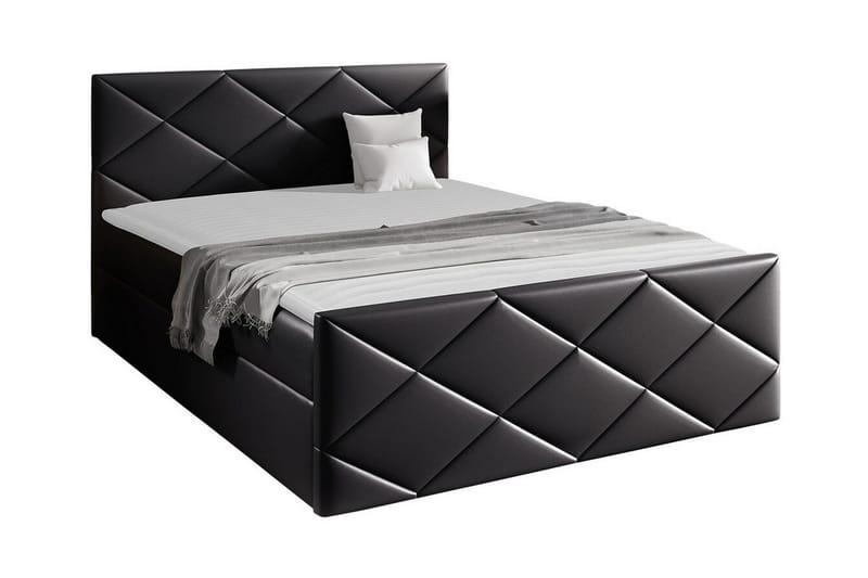 Boisdale Sängram 180x200 cm Svart - Möbler - Sovrum - Sängram & sängstomme