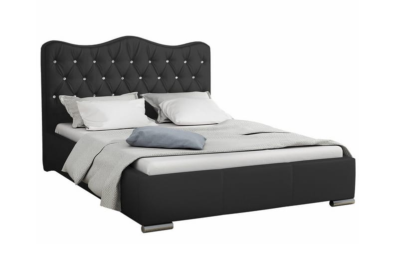 Boisdale Sängram 180x200 cm Svart - Möbler - Sovrum - Sängram & sängstomme