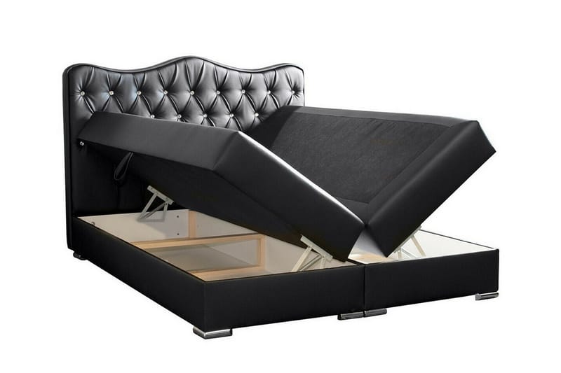 Boisdale Sängram 180x200 cm Svart - Möbler - Sovrum - Sängram & sängstomme