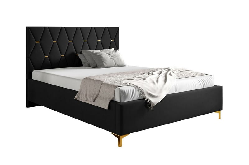 Boisdale Sängram 180x200 cm Svart - Möbler - Sovrum - Sängram & sängstomme