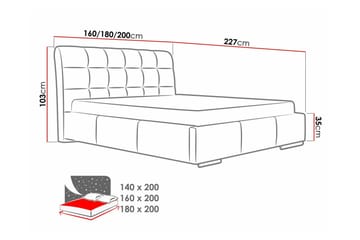 Boisdale Sängram 180x200 cm - Möbler - Sovrum - Sängram & sängstomme