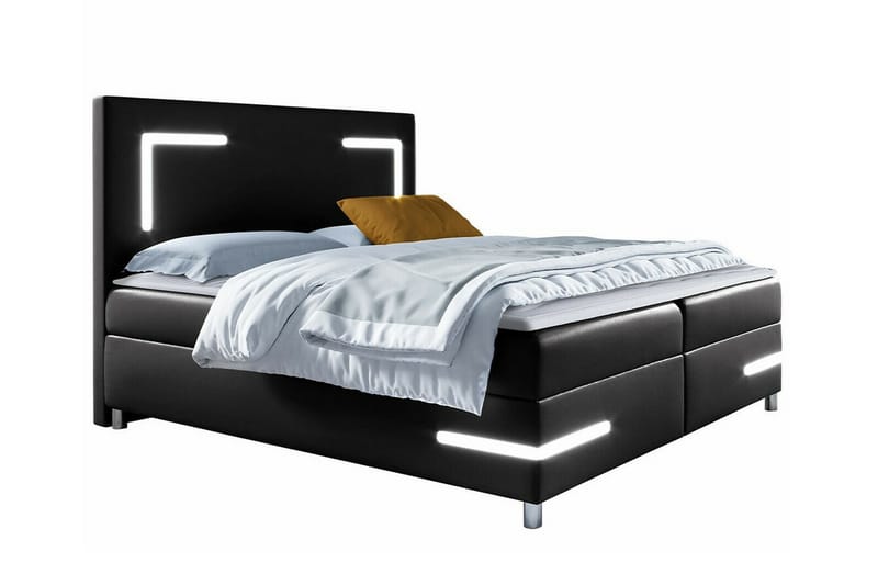 Boisdale Sängram 200x200 cm Svart - Möbler - Sovrum - Sängram & sängstomme