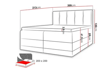 Boisdale Sängram 200x200 cm - Möbler - Sovrum - Sängram & sängstomme