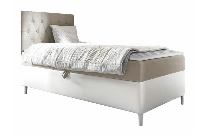 Boisdale Sängram 80x200 cm Beige/Vit - Möbler - Sovrum - Sängram & sängstomme