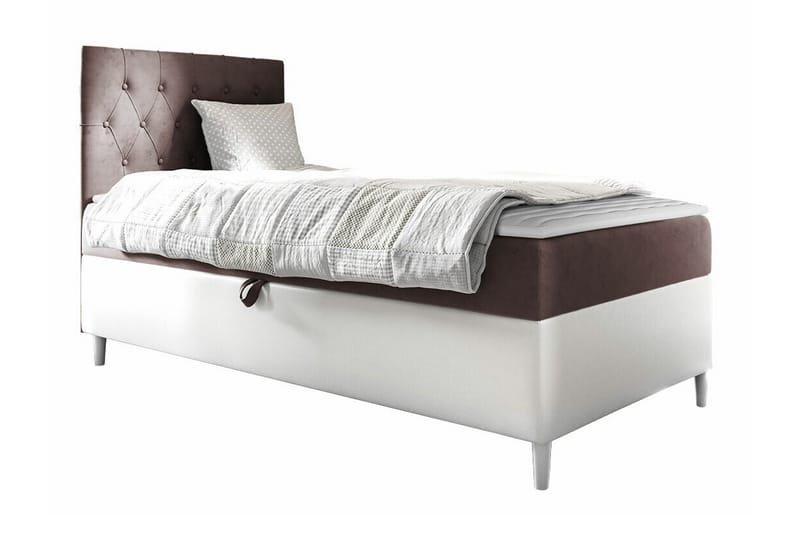 Boisdale Sängram 80x200 cm Brun/Vit - Möbler - Sovrum - Sängram & sängstomme