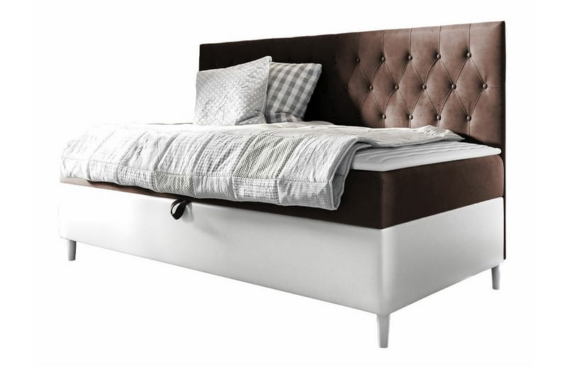 Boisdale Sängram 80x200 cm Brun/Vit - Möbler - Sovrum - Sängram & sängstomme