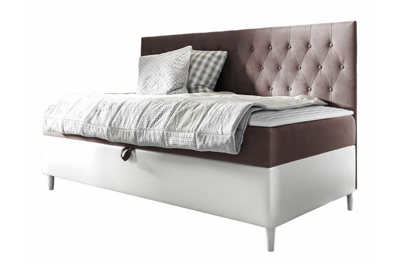 Boisdale Sängram 80x200 cm Brun/Vit - Möbler - Sovrum - Sängram & sängstomme