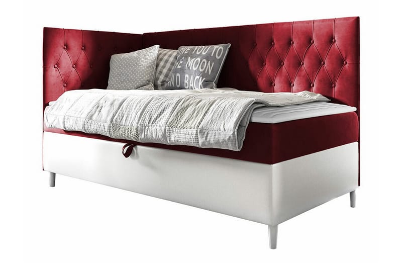 Boisdale Sängram 80x200 cm Röd/Vit - Möbler - Sovrum - Sängram & sängstomme