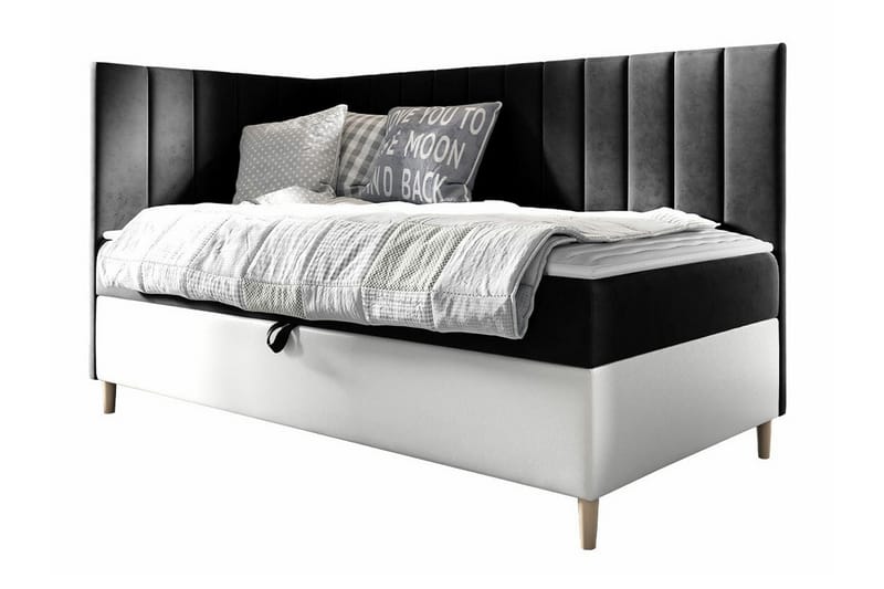 Boisdale Sängram 80x200 cm Svartvit - Möbler - Sovrum - Sängram & sängstomme