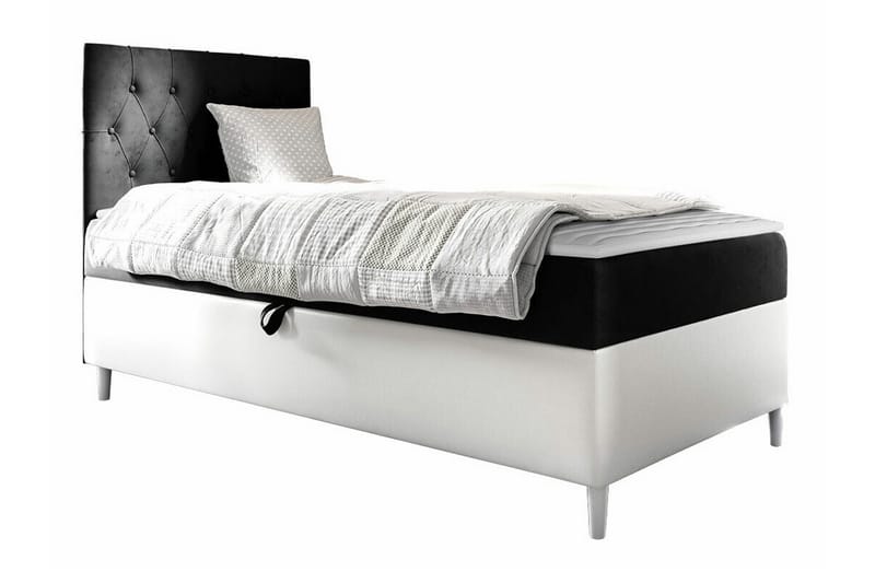 Boisdale Sängram 80x200 cm Svartvit - Möbler - Sovrum - Sängram & sängstomme