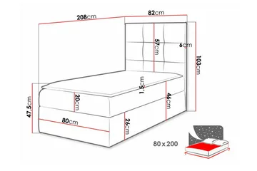 Boisdale Sängram 80x200 cm - Möbler - Sovrum - Sängram & sängstomme