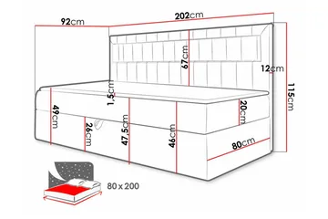 Boisdale Sängram 80x200 cm - Möbler - Sovrum - Sängram & sängstomme