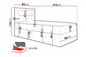 Boisdale Sängram 80x200 cm - Möbler - Sovrum - Sängram & sängstomme