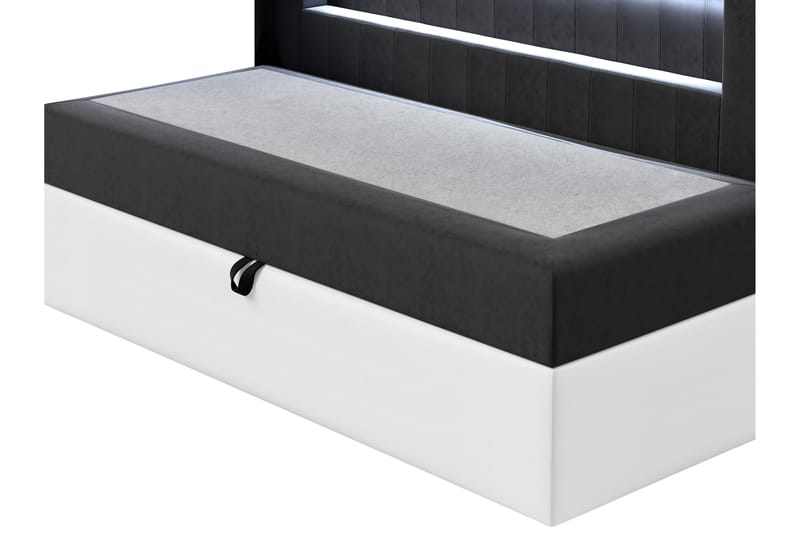 Boisdale Sängram 90x200 cm Blå/Vit - Möbler - Sovrum - Sängram & sängstomme