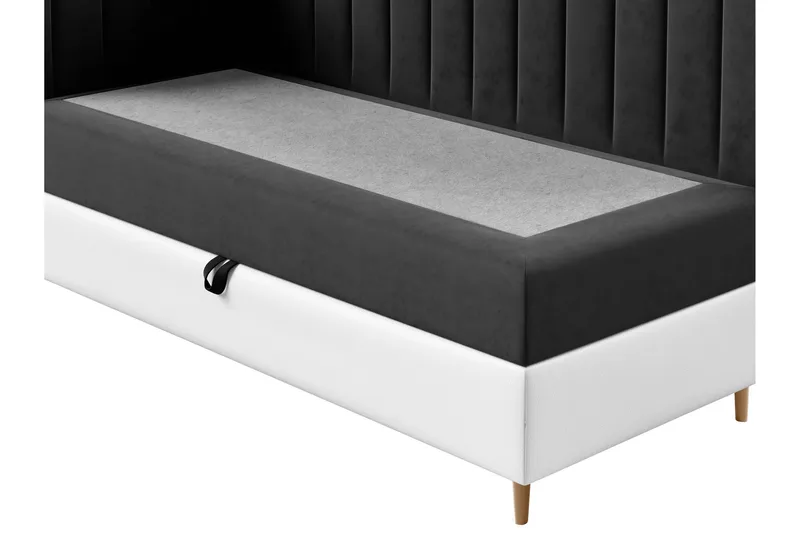 Boisdale Sängram 90x200 cm Gul/Vit - Möbler - Sovrum - Sängram & sängstomme