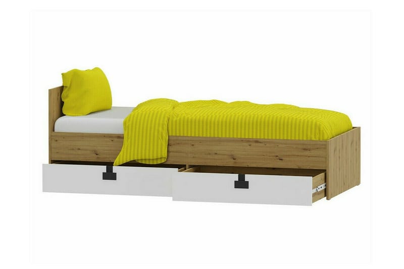 Castlebay Sängram 90x200 cm - Grå - Möbler - Sovrum - Sängram & sängstomme