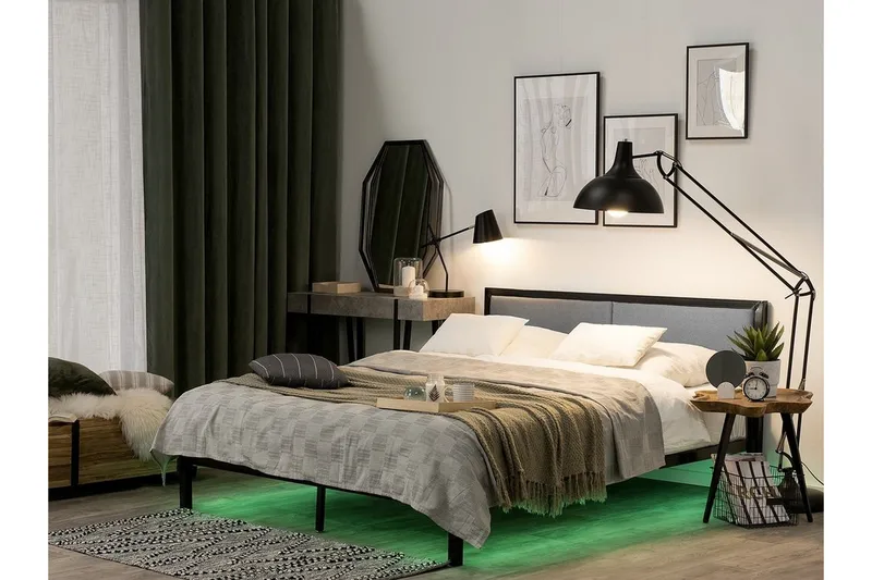 Clamart Sängram 180x200 cm - Svart - Möbler - Sovrum - Sängram & sängstomme