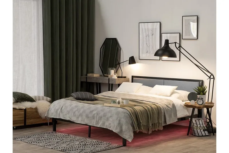 Clamart Sängram 180x200 cm - Svart - Möbler - Sovrum - Sängram & sängstomme