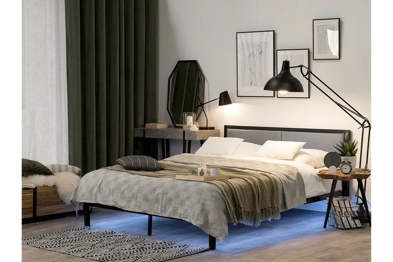 Clamart Sängram 180x200 cm - Svart - Möbler - Sovrum - Sängram & sängstomme