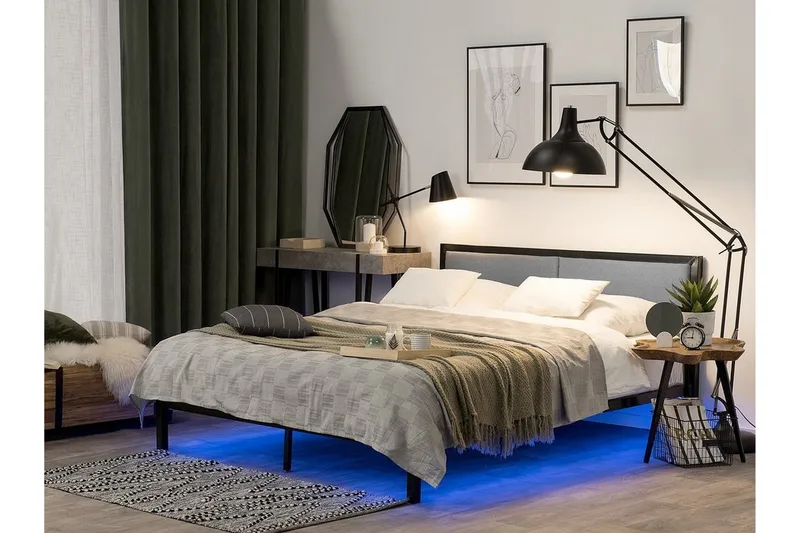 Clamart Sängram 180x200 cm, Svart