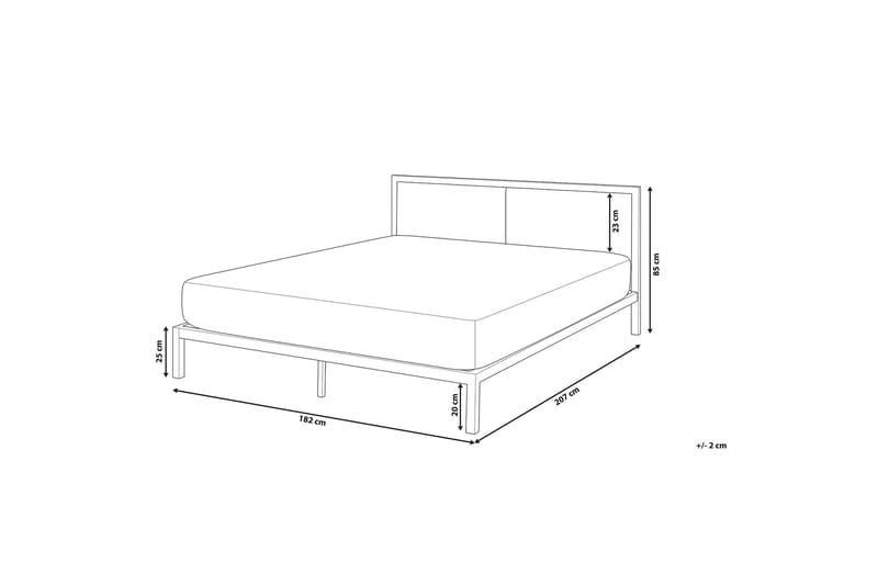 Clamart Sängram 180x200 cm - Svart - Möbler - Sovrum - Sängram & sängstomme