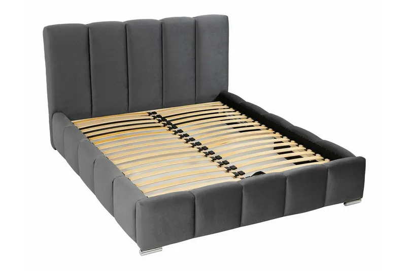 Cleaton Bubblig Sängram 140x200 cm - Grå / Ljus - Möbler - Sovrum - Sängram & sängstomme